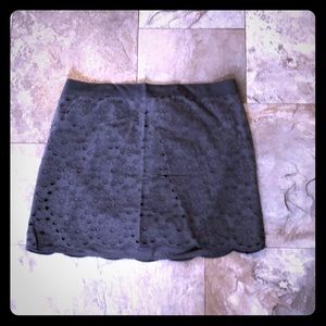 J. Crew mini skirt with side zipper